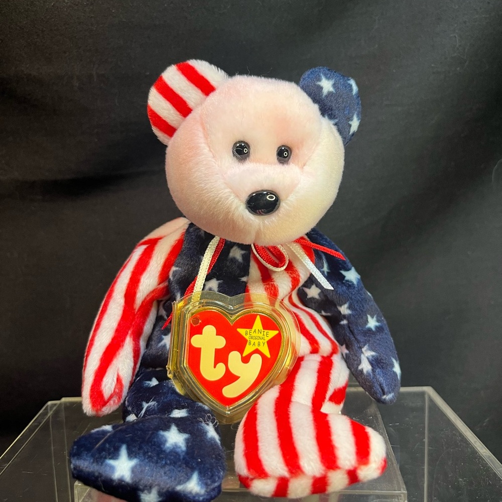 Ty Patriotic Bear with Stars and Stripes